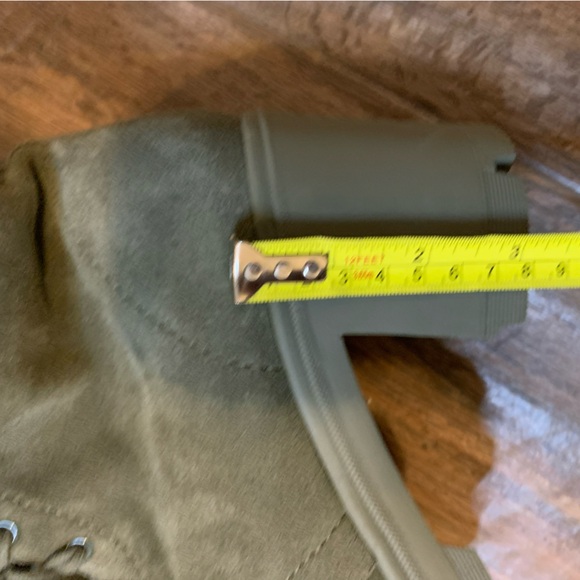 Splendid women’s Mady Green Suede Block Heel Combat Lace up Boots Size 9.5 M - Picture 8 of 11